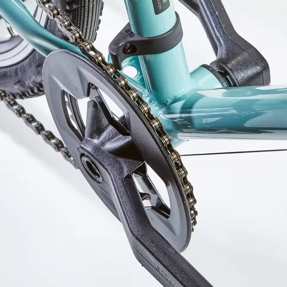 Single chainring with chain guard