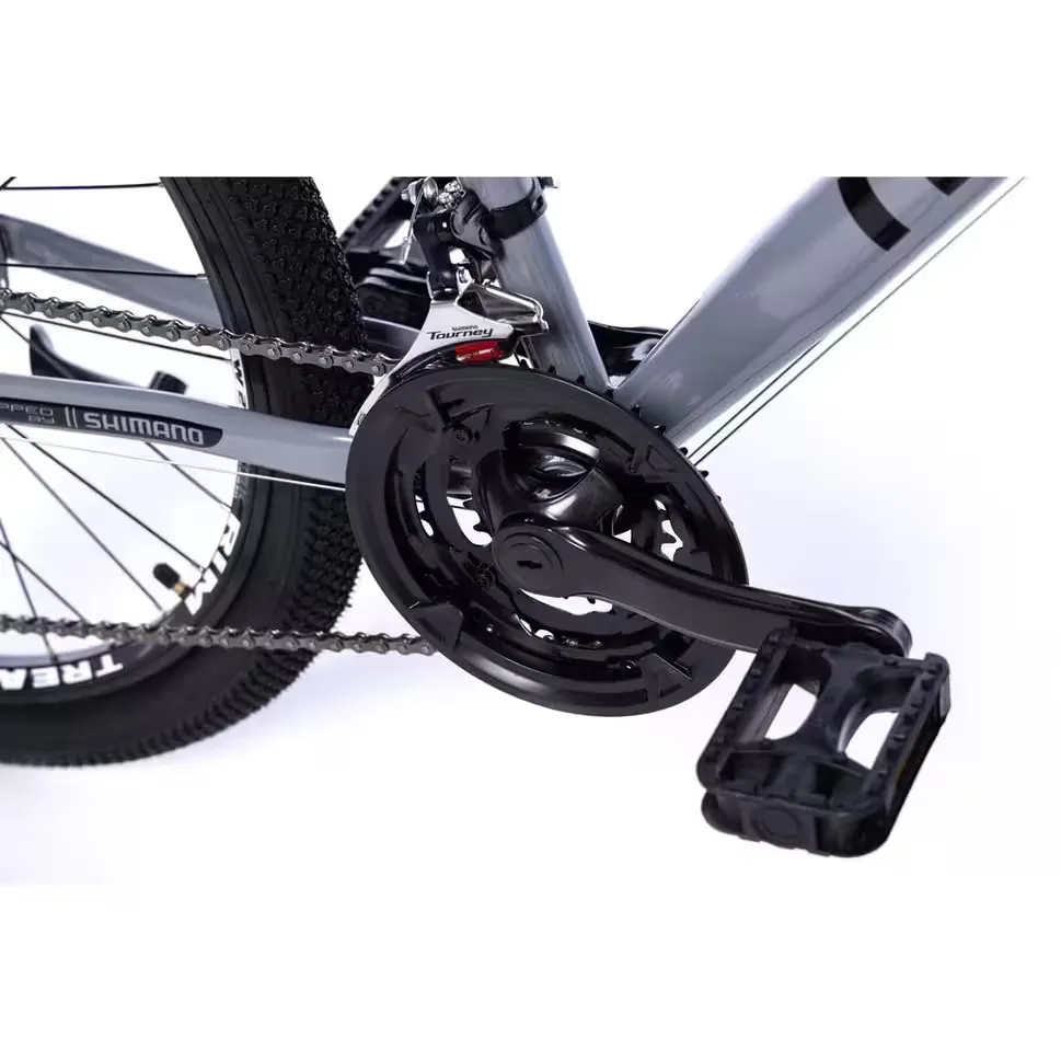 Chainrings, crank and pedal