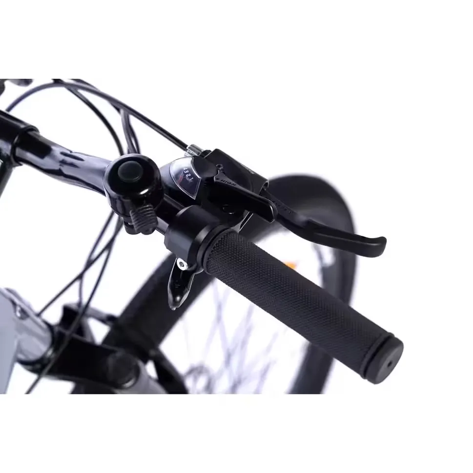 Handlebar with bell and brake lever