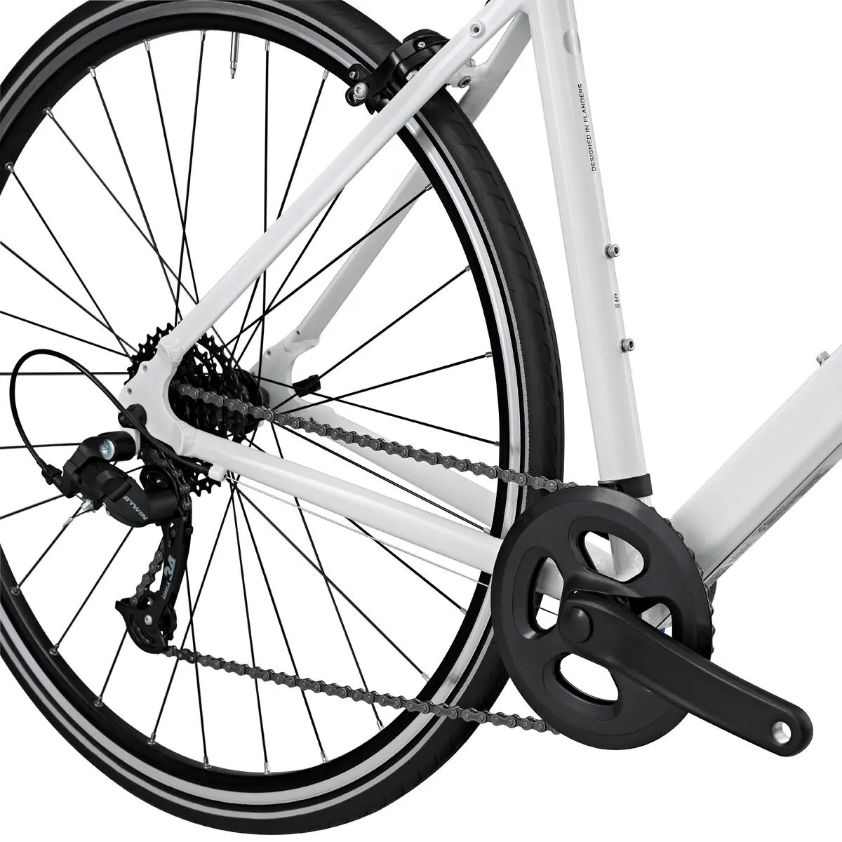 Microshift rear derailleur, 8-speed cassette and single chainring